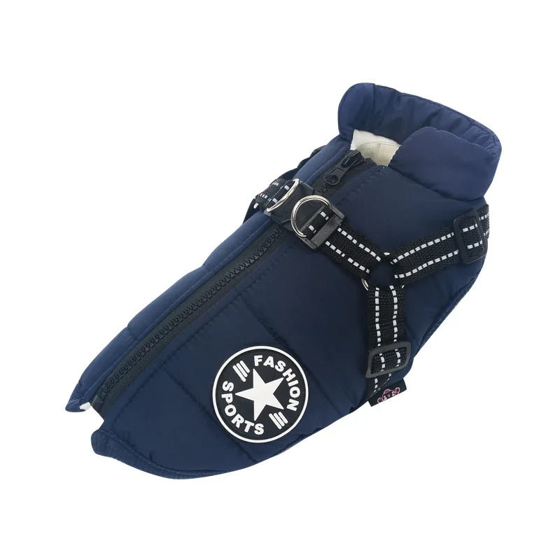 Waterproof Dog Jacket - RainRover-Dark blue-S-Nora Luxe