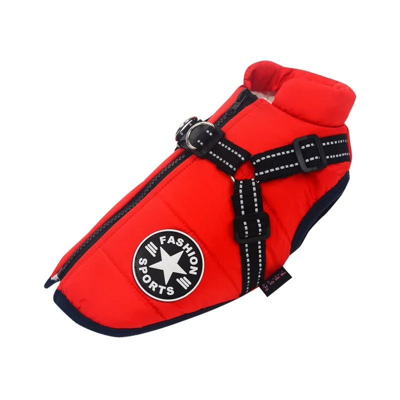Waterproof Dog Jacket - RainRover-Red-S-Nora Luxe