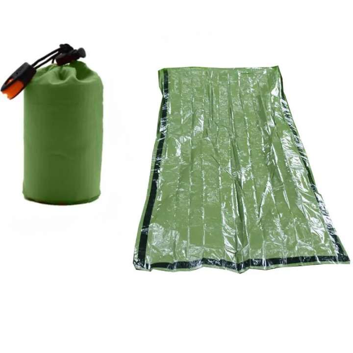 Waterproof Emergency Sleeping Bag - SurvivalShield Bivy-Green-Nora Luxe