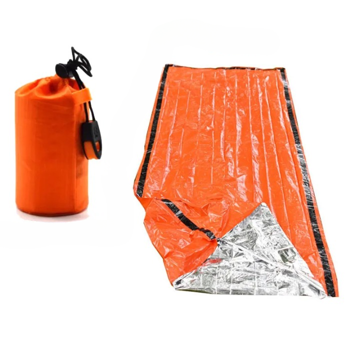 Waterproof Emergency Sleeping Bag - SurvivalShield Bivy-Orange-Nora Luxe