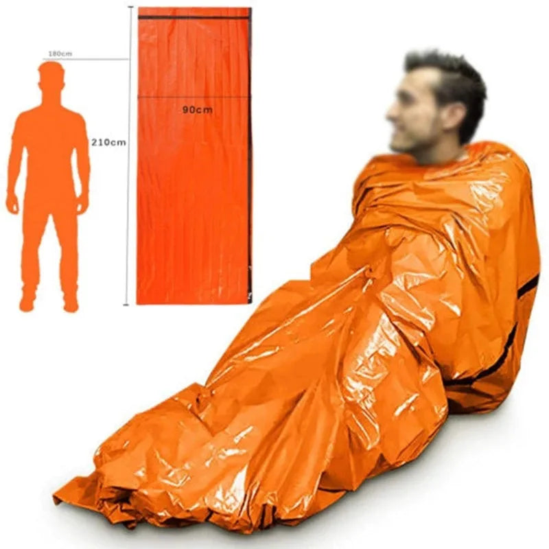 Waterproof Emergency Sleeping Bag - SurvivalShield Bivy-Orange-Nora Luxe