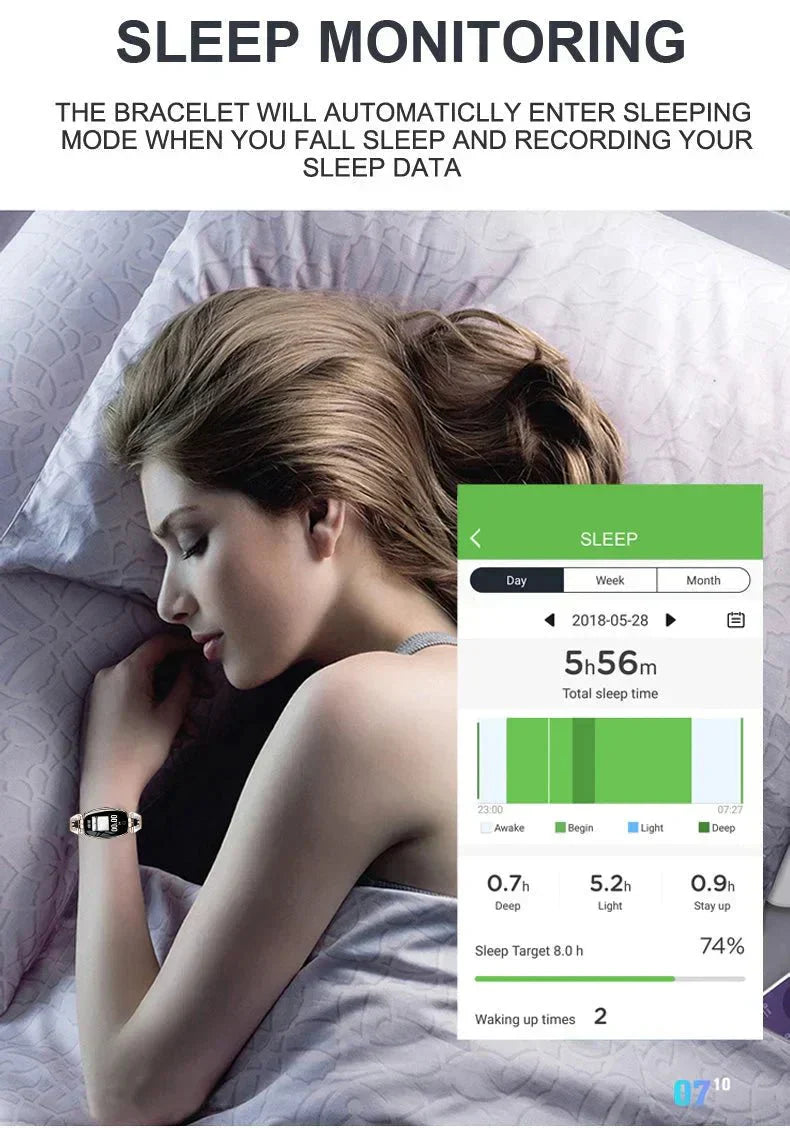 Waterproof Fitness Wristband - FitStyle-Gold-Nora Luxe
