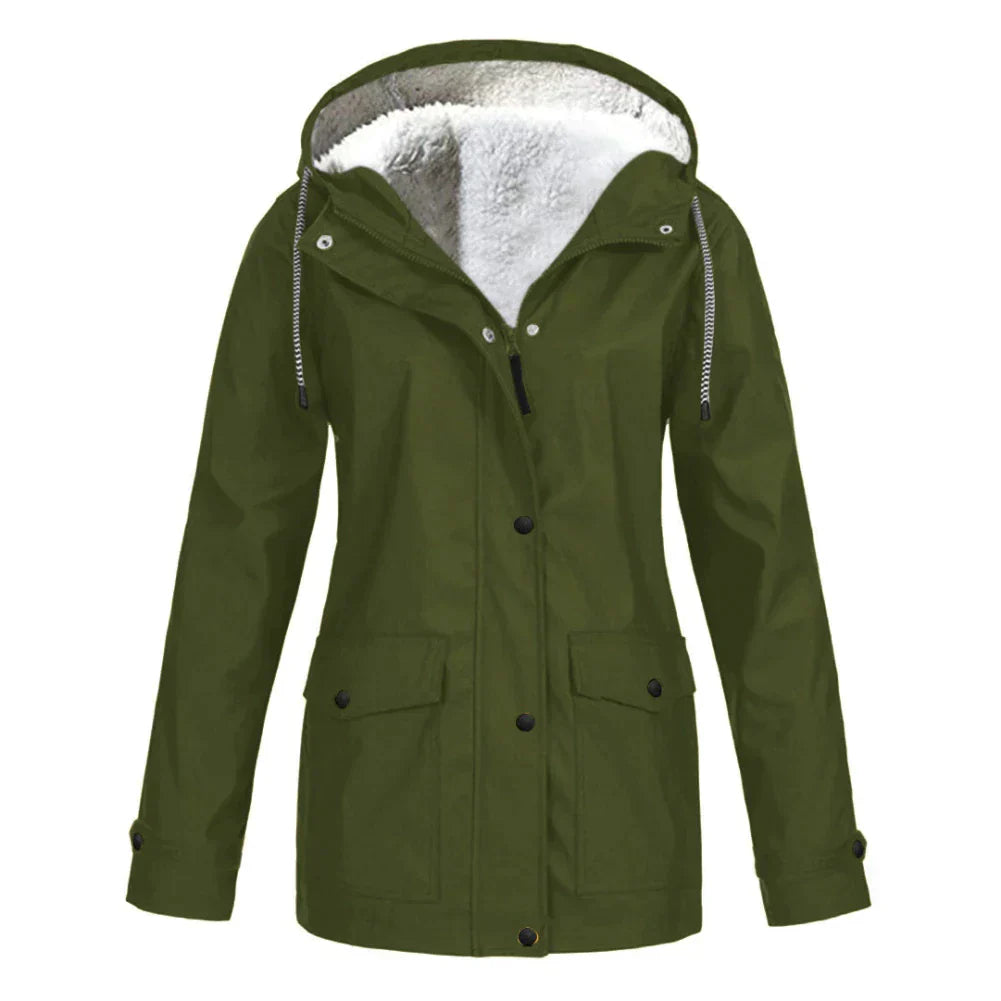Waterproof Ladies Rain Jacket - Skye-Green-S-Nora Luxe