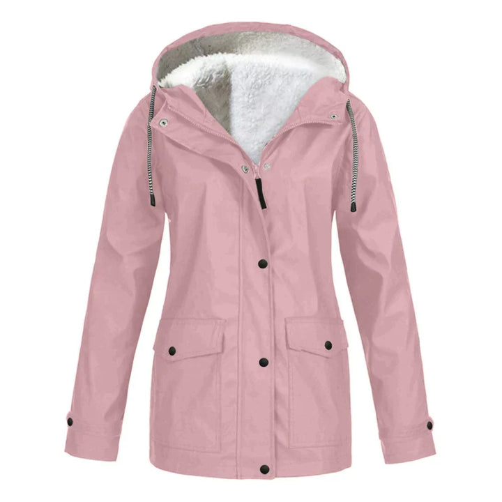 Waterproof Ladies Rain Jacket - Skye-Pink-S-Nora Luxe