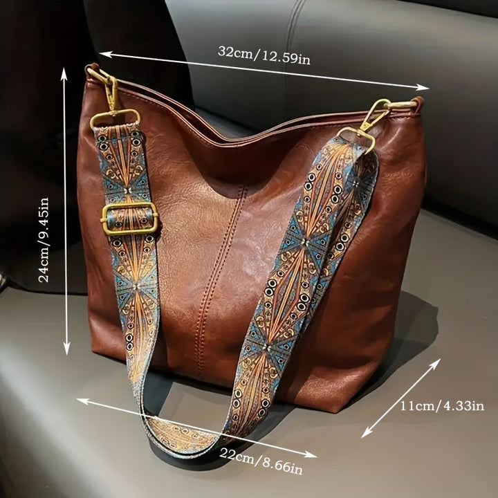 Waterproof Leather Handbags - Mia-Dark Brown-Nora Luxe