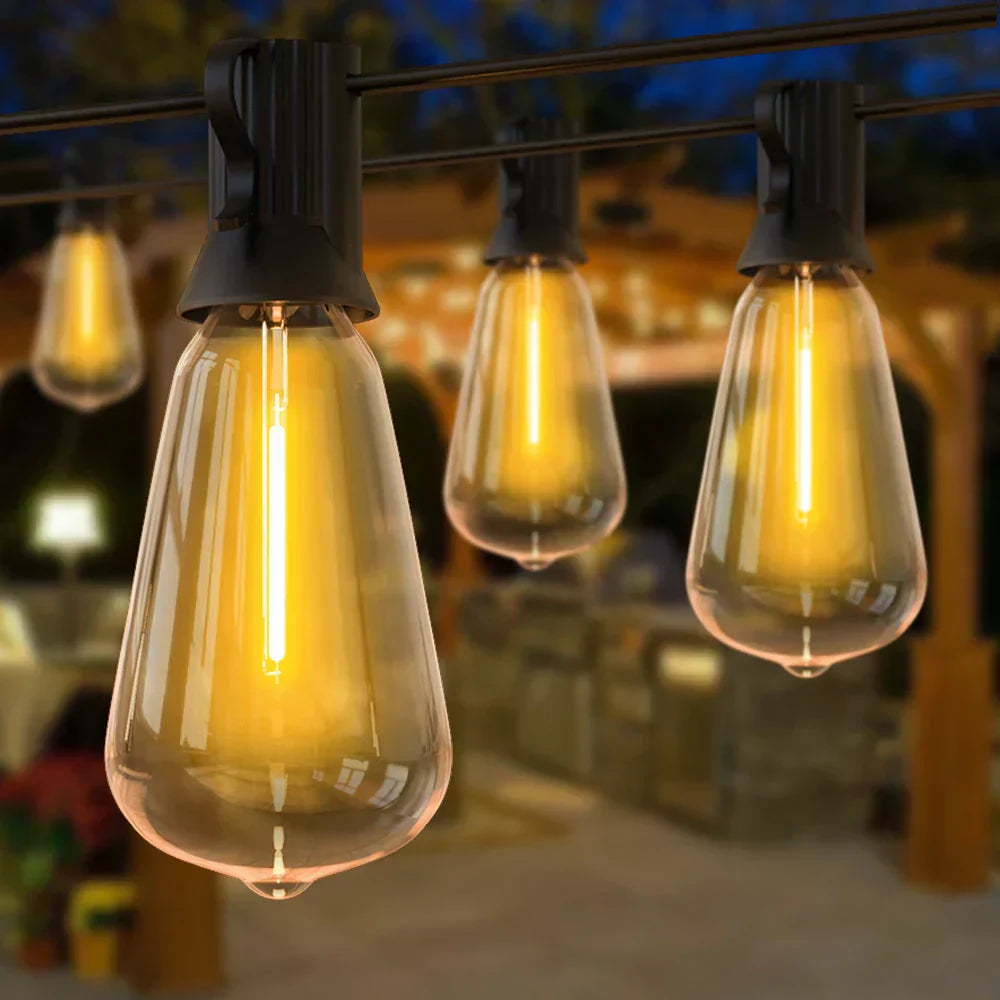 Waterproof LED Light String - LumiGlow-49.21 FT-Nora Luxe