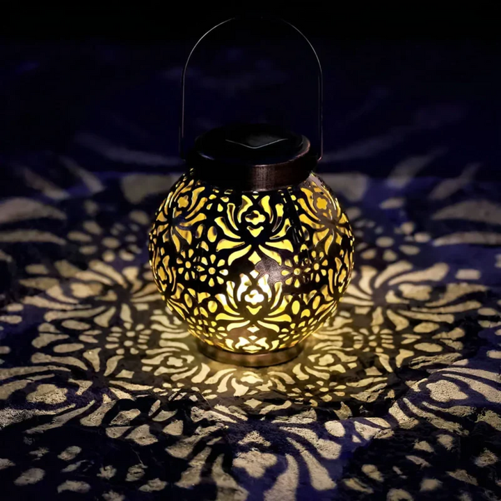 Waterproof LED Solar Garden Hanging Lamp - RadiantGlow-Nora Luxe