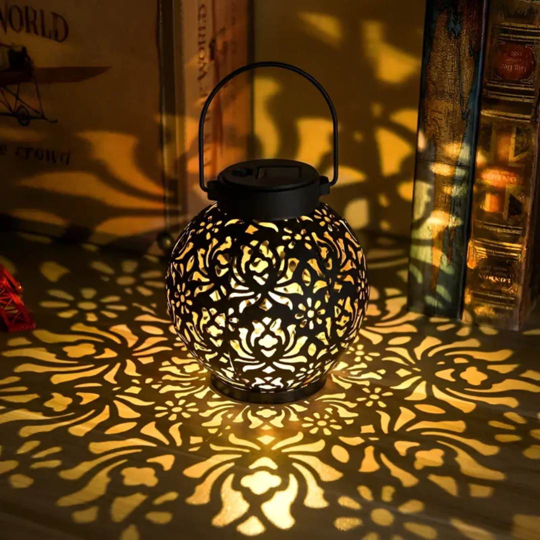 Waterproof LED Solar Garden Hanging Lamp - RadiantGlow-Nora Luxe
