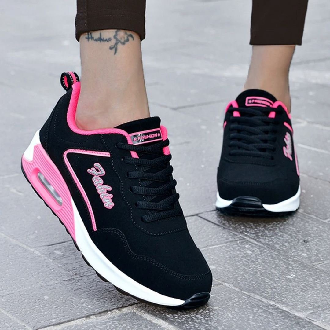 Waterproof Lightweight Women's Shoes - Aurora-Black-pink-2.5-Nora Luxe