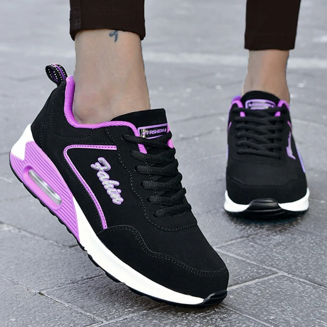 Waterproof Lightweight Women's Shoes - Aurora-Black-purple-2.5-Nora Luxe