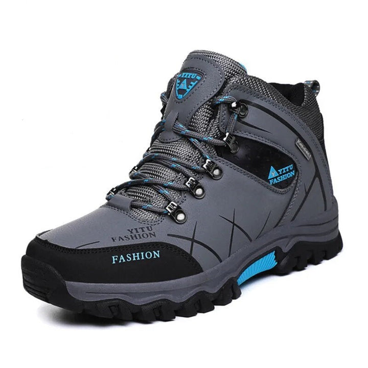 Waterproof Men's Boots with Ergonomic Sole - Victor Winter Guard-Gray-8.0-Nora Luxe