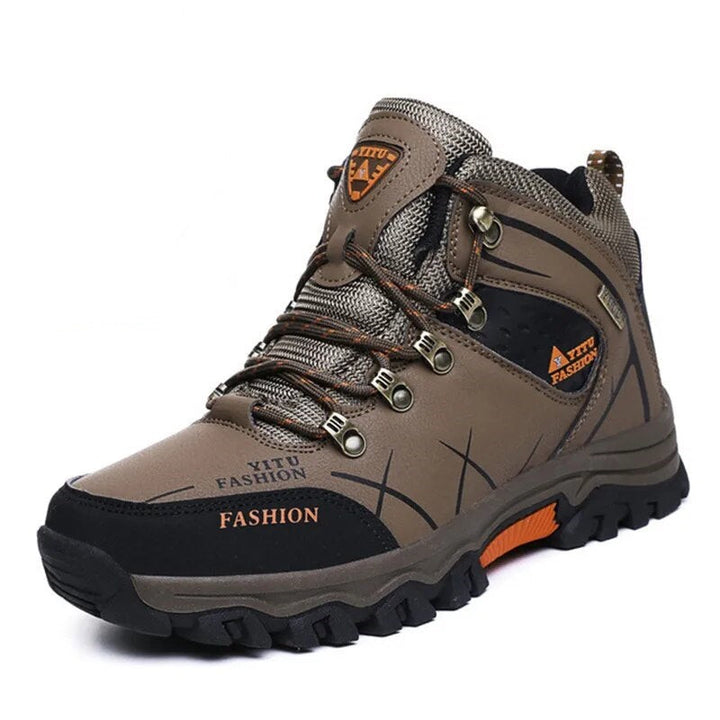Waterproof Men's Boots with Ergonomic Sole - Victor Winter Guard-Khaki-8.0-Nora Luxe