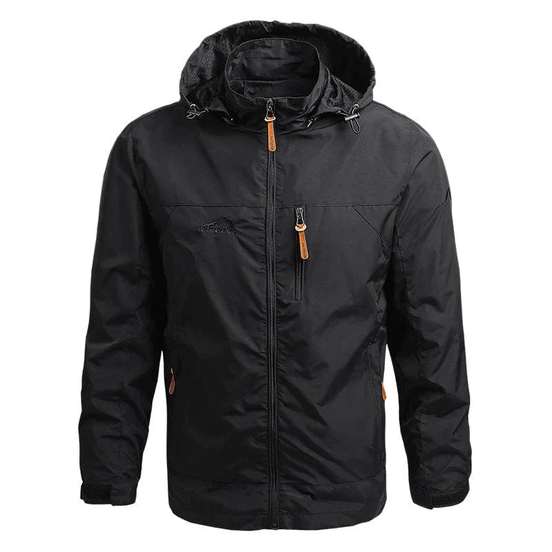 Waterproof Men's Jacket with Hood - Julian-Black-M-Nora Luxe