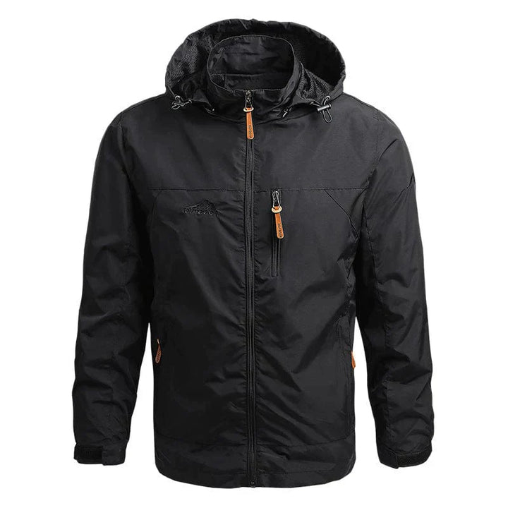 Waterproof Men's Jacket with Hood - Julian-Black-M-Nora Luxe