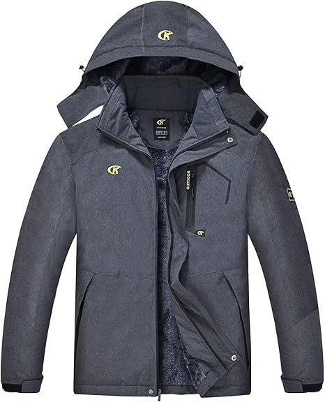 Waterproof Men's Winter Jacket - Max-Gray-S-Nora Luxe