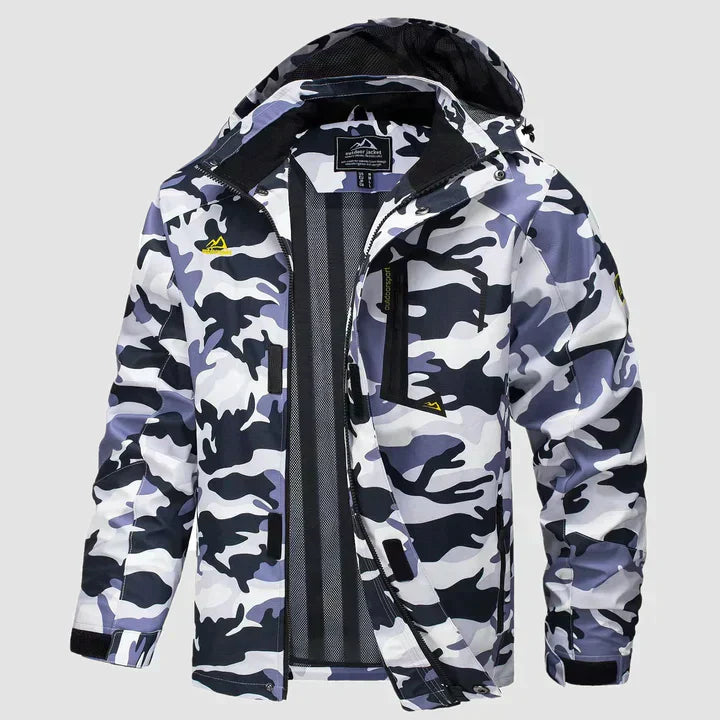 Waterproof Men's Winter Jacket - Viktor-Denim Blue-L-Nora Luxe