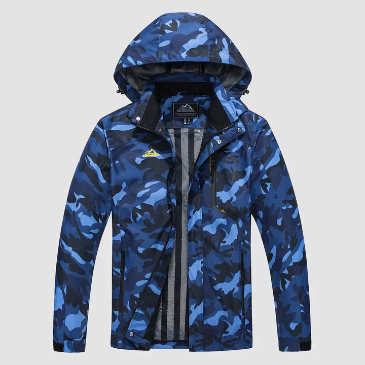 Waterproof Men's Winter Jacket - Viktor-Denim Blue-L-Nora Luxe