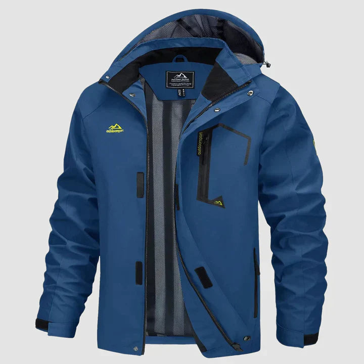 Waterproof Men's Winter Jacket - Viktor-Denim Blue-L-Nora Luxe