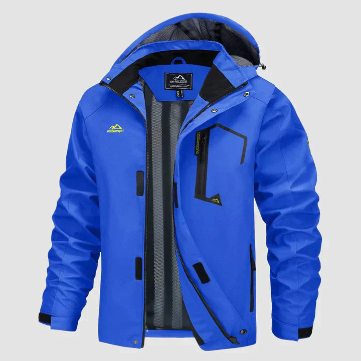 Waterproof Men's Winter Jacket - Viktor-Light Blue-L-Nora Luxe