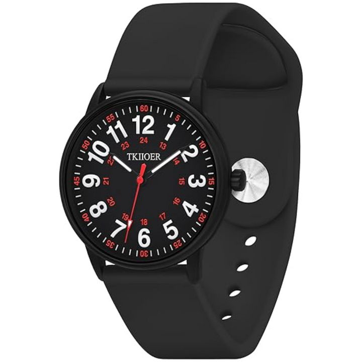 Waterproof Nurses Watch - Denny-Black-Nora Luxe