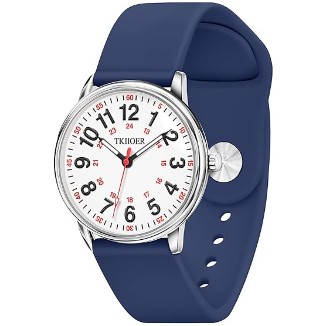 Waterproof Nurses Watch - Denny-Marine Blue-Nora Luxe