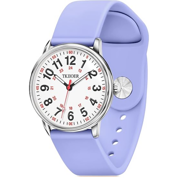 Waterproof Nurses Watch - Denny-Purple-Nora Luxe