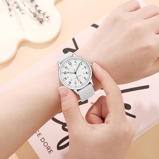 Waterproof Nurses Watch - Femke-Black-Nora Luxe