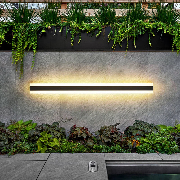 Waterproof Outdoor Wall Lamp - AquaLume-Warm White-11.81 × 3.54 in 9W-Nora Luxe