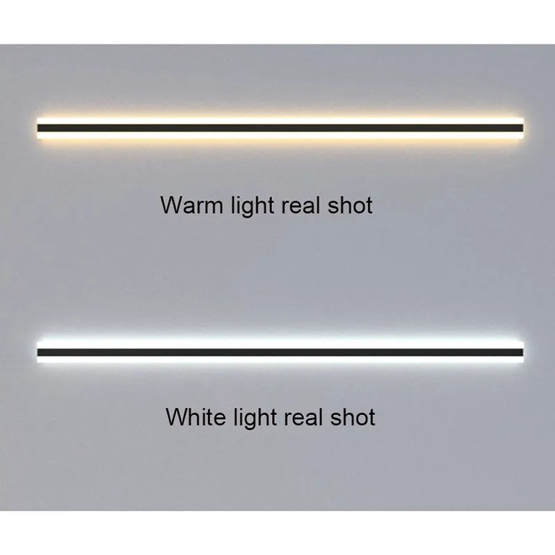 Waterproof Outdoor Wall Lamp - AquaLume-Warm White-11.81 × 3.54 in 9W-Nora Luxe