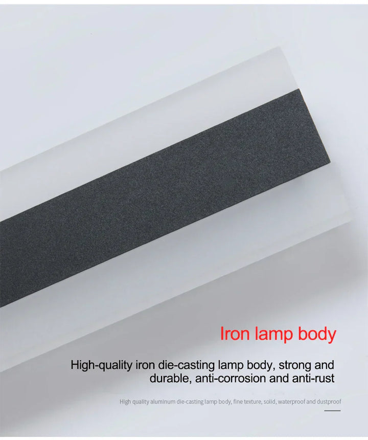 Waterproof Outdoor Wall Lamp - AquaLume-Warm White-11.81 × 3.54 in 9W-Nora Luxe