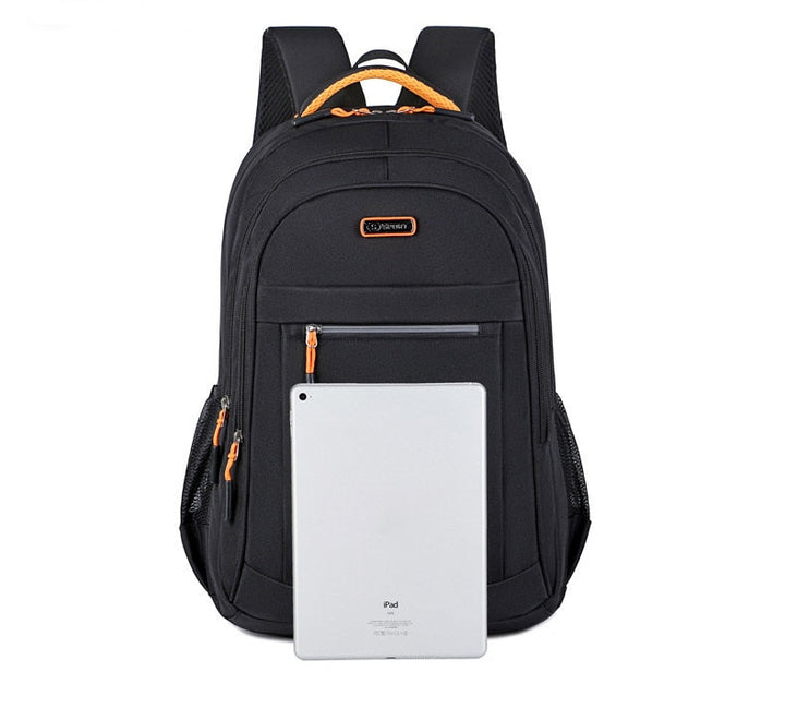 Waterproof Oxford Men's Backpack - UrbanGuard-Black-A-Nora Luxe