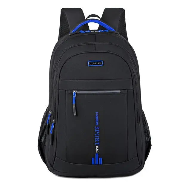 Waterproof Oxford Men's Backpack - UrbanGuard-Blue-A-Nora Luxe