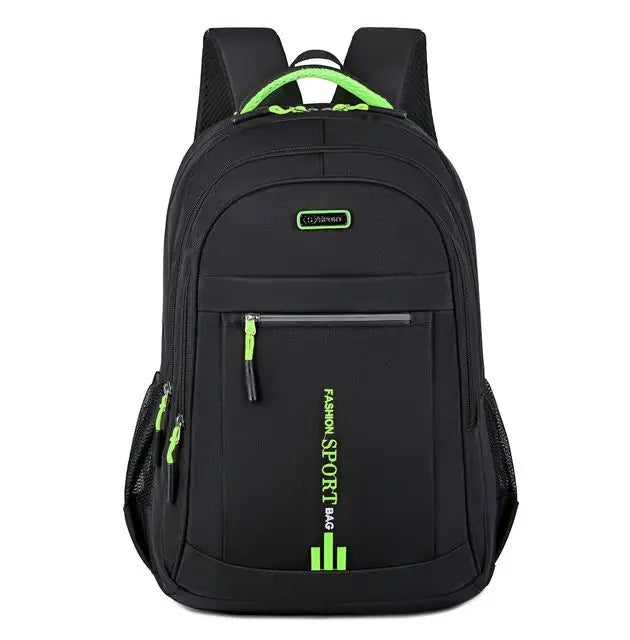 Waterproof Oxford Men's Backpack - UrbanGuard-Green-A-Nora Luxe