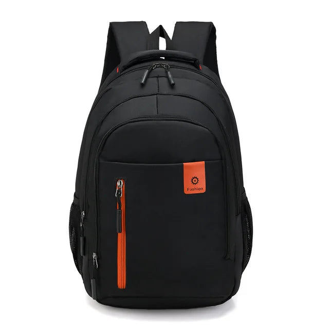 Waterproof Oxford Men's Backpack - UrbanGuard-Orange-B-Nora Luxe