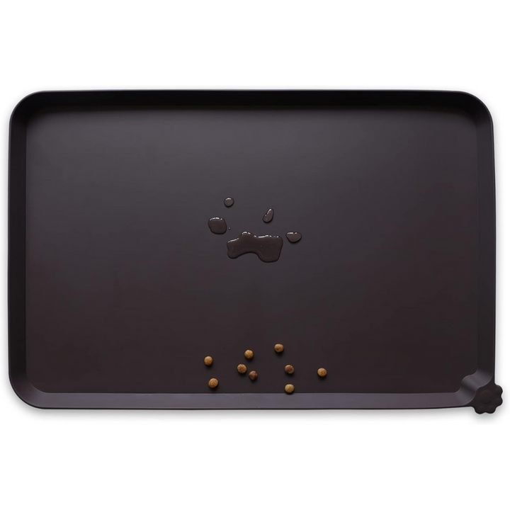 Waterproof Pet Feeding Mat - Protect Your Floors Now!-Black-18.89 x 11.81 inches-Nora Luxe