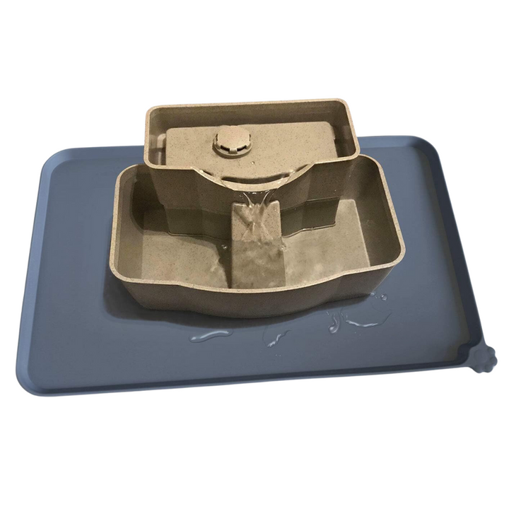 Waterproof Pet Feeding Mat - Protect Your Floors Now!-Black-18.89 x 11.81 inches-Nora Luxe