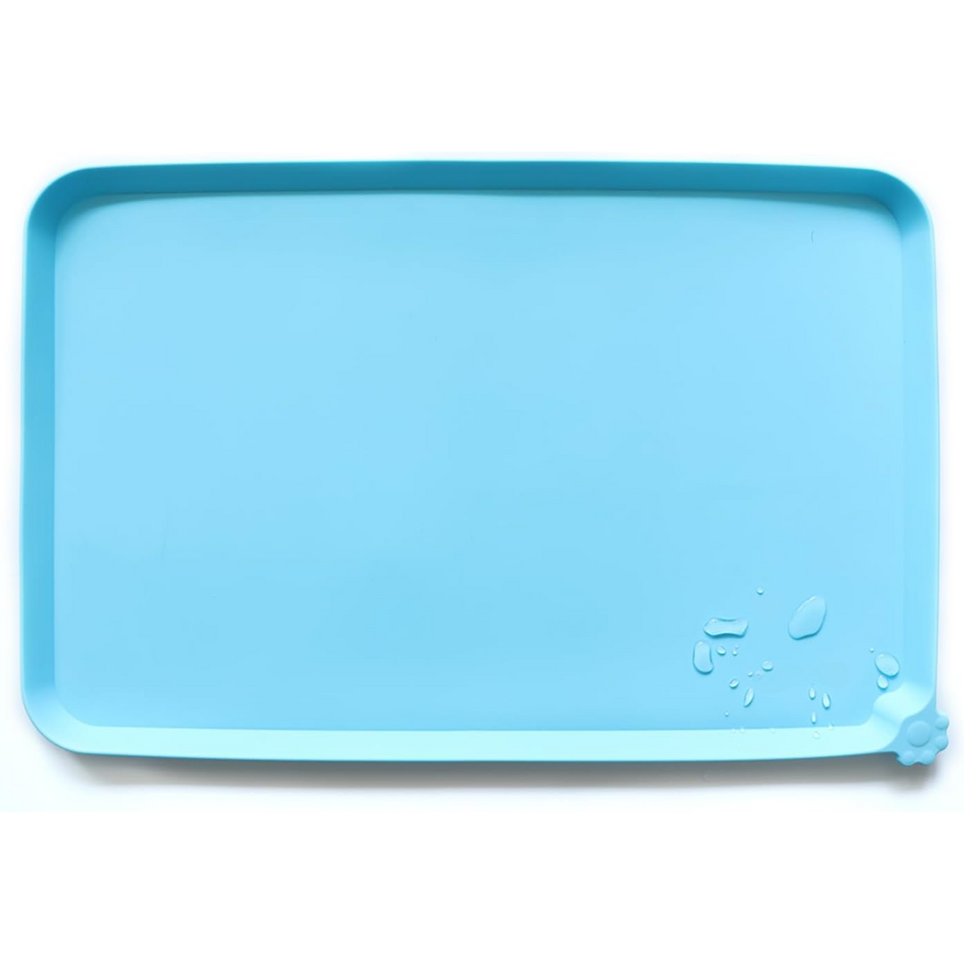 Waterproof Pet Feeding Mat - Protect Your Floors Now!-Blue-18.89 x 11.81 inches-Nora Luxe