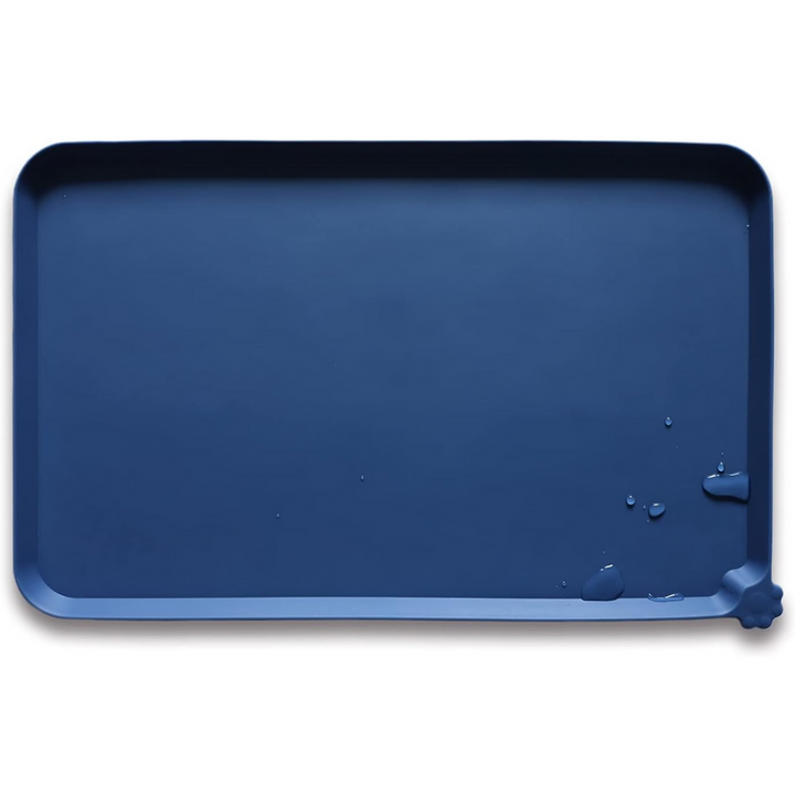 Waterproof Pet Feeding Mat - Protect Your Floors Now!-Dark Blue-18.89 x 11.81 inches-Nora Luxe