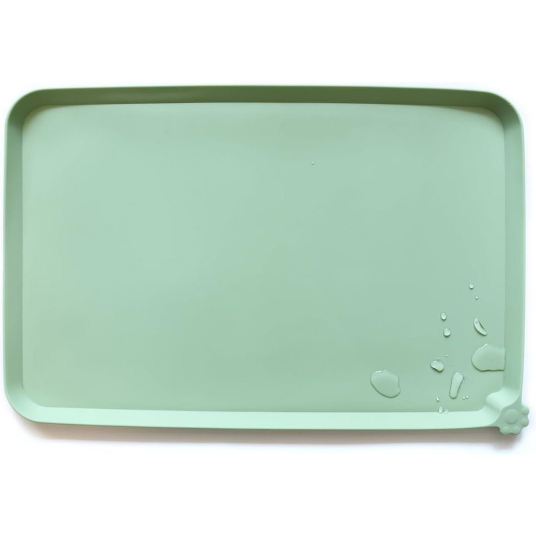 Waterproof Pet Feeding Mat - Protect Your Floors Now!-Green-18.89 x 11.81 inches-Nora Luxe