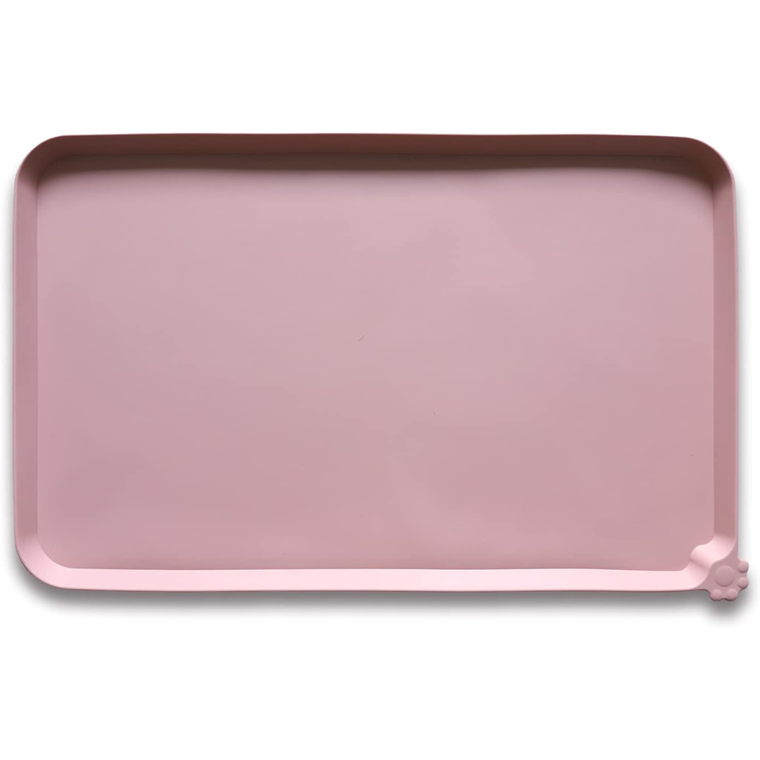 Waterproof Pet Feeding Mat - Protect Your Floors Now!-Pink-18.89 x 11.81 inches-Nora Luxe