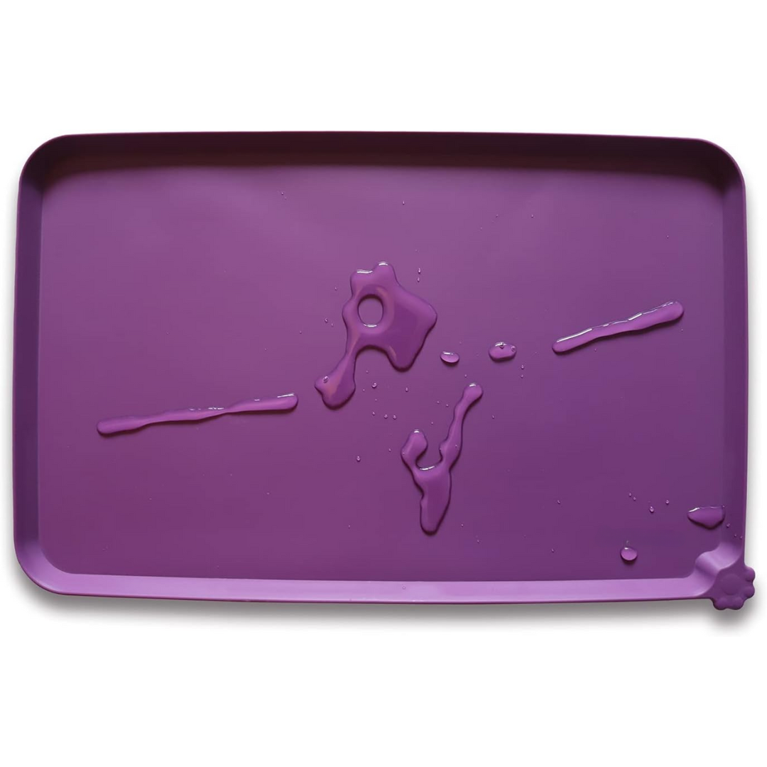 Waterproof Pet Feeding Mat - Protect Your Floors Now!-Purple-18.89 x 11.81 inches-Nora Luxe