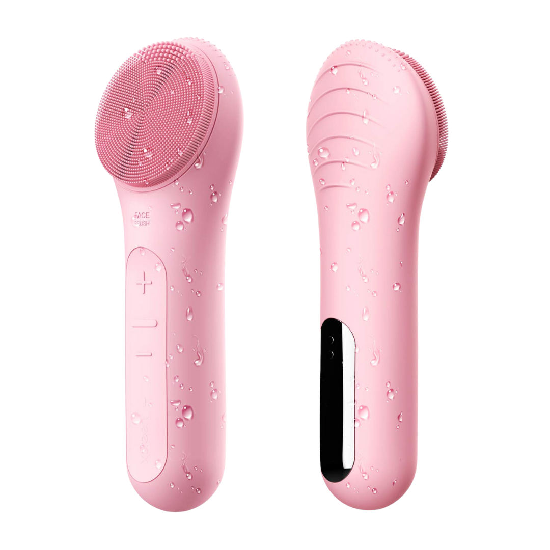 Waterproof Rechargeable Face Cleansing Brush-Pink-Nora Luxe