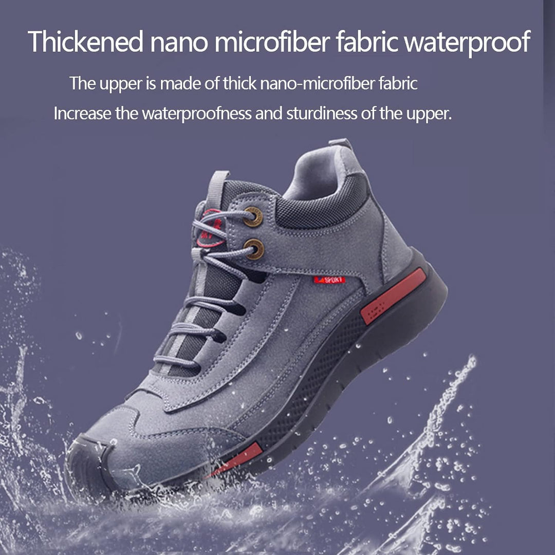 Waterproof Safety Shoes with Style and Comfort - Vigaro-Brown-39-Nora Luxe