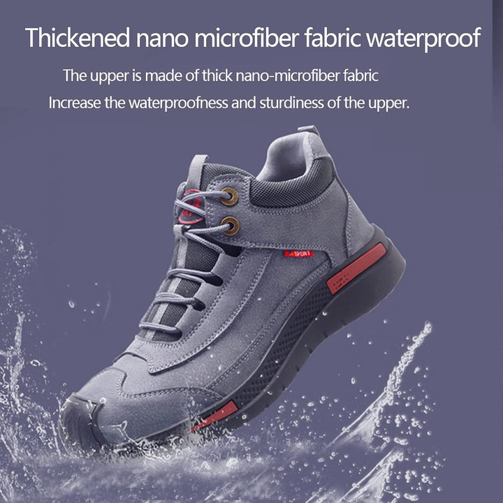 Waterproof Safety Shoes with Style and Comfort - Vigaro-Brown-39-Nora Luxe