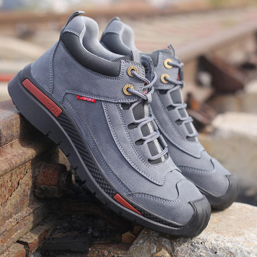 Waterproof Safety Shoes with Style and Comfort - Vigaro-Grey/Blue-39-Nora Luxe