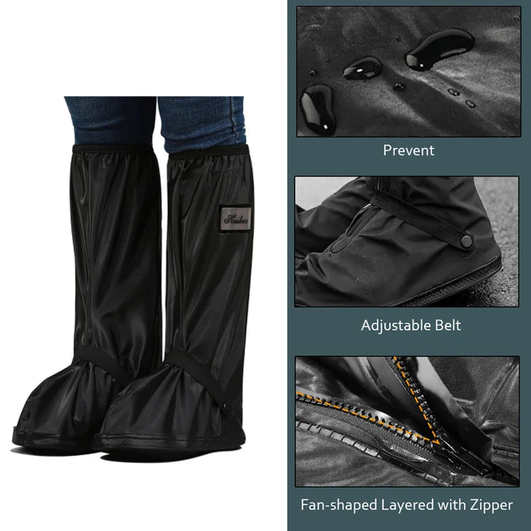 Waterproof Shoe Protectors - RainShield-Black-S (4.0-4.5)-Nora Luxe