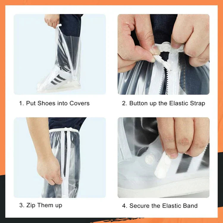 Waterproof Shoe Protectors - RainShield-Black-S (4.0-4.5)-Nora Luxe
