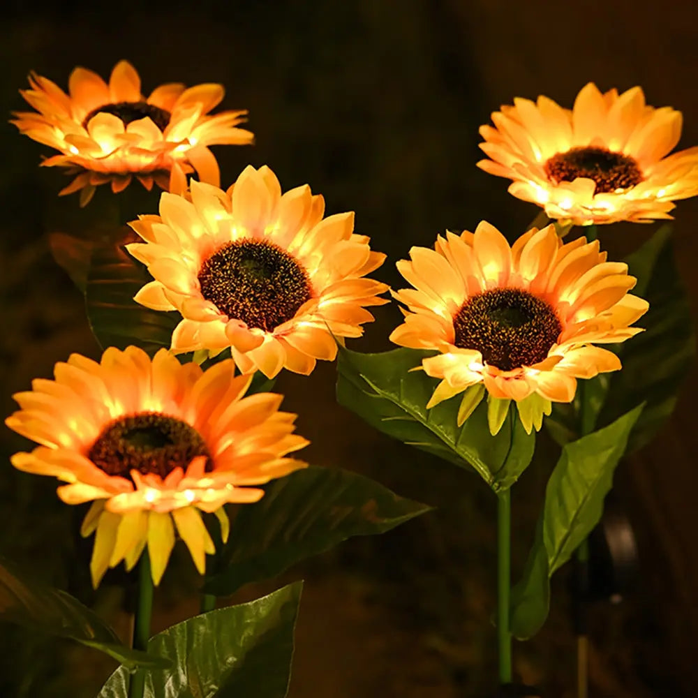 Waterproof Solar Energy Sunflower Lamp - SolarBloom-1-Nora Luxe