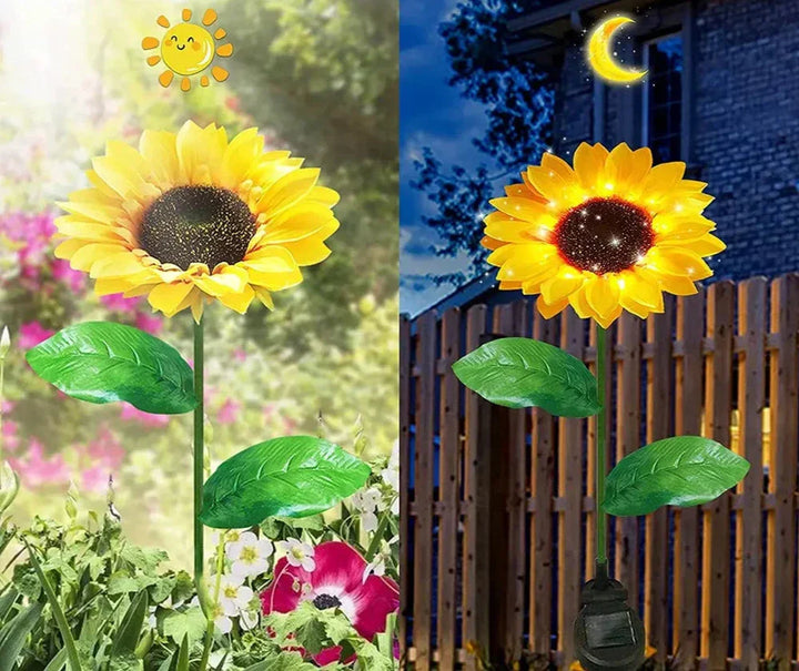 Waterproof Solar Energy Sunflower Lamp - SolarBloom-1-Nora Luxe