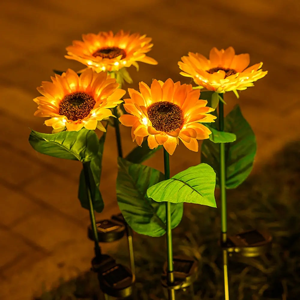 Waterproof Solar Energy Sunflower Lamp - SolarBloom-1-Nora Luxe